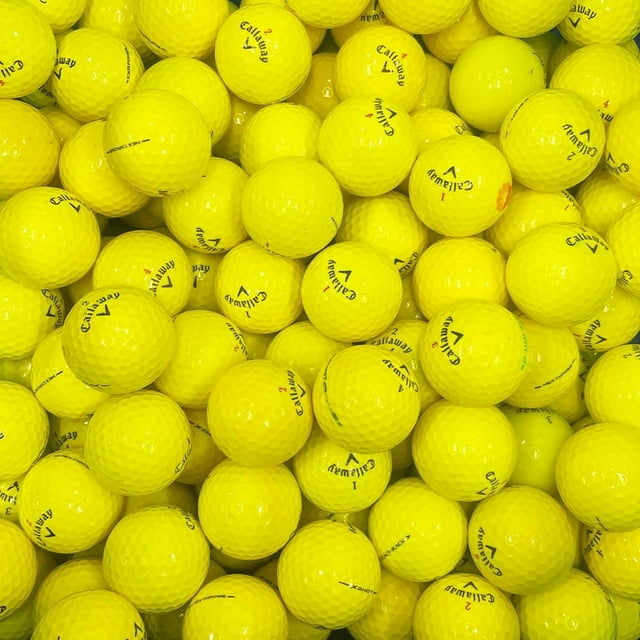 Mulligan - 75 balles de golf récupérées Callaway AAA, Jaune