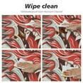 thumbnail image 4 of Awypu  Red Dragon Pattern Round Tablecloth Fitted Table Cloth with Elastic Edge for Table,Cover Waterproof Wipeable, Two Sizes White, 4 of 7
