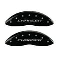 thumbnail image 3 of MGP 4 Caliper Covers Engraved Front & Rear Block/Charger Black finish silver ch Fits select: 2015-2016 DODGE CHALLENGER R/T SCAT PACK, 2008-2012 DODGE CHALLENGER SRT-8, 3 of 6