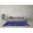 thumbnail image 3 of Ahgly Company Machine Washable Indoor Rectangle Abstract Blue Modern Area Rugs, 3' x 5', 3 of 4