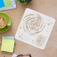 thumbnail image 3 of Outer Space Galaxy Drawing Painting Stencils Templates (11.8x11.8 inch) Plastic Reusable Square Stencils for Painting on Wood Tile Floor Wall Fabric 1pc, 3 of 9