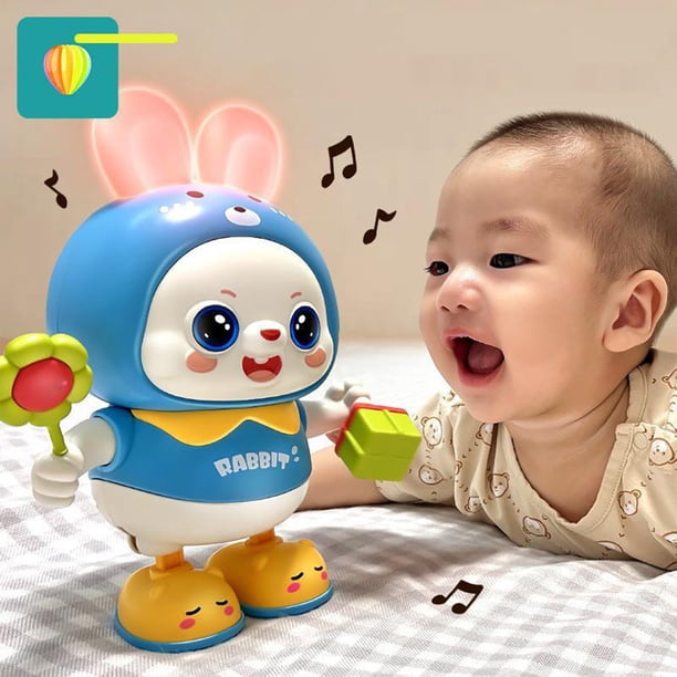 Fiudx juguetes para niños pequeños Bebé Que Canta Y Baila Mirando Hacia Arriba Para Practicar Juguete En Movimiento Para Bebé De 1 Año De 3 A 6 Meses