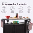thumbnail image 3 of Keter Unity XL- Mesa de almacenaje para Barbacoa, Interior y Exterior, con Parte Superior de Metal, Unidad XL, Marrón Espresso, X-Large, 3 of 6