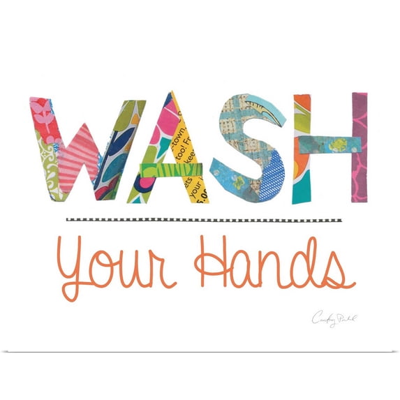 Great BIG Canvas | "Wash Your Hands" Art Print - 30x24