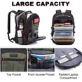 thumbnail image 3 of Lovevook Men Travel Bag 17 inch, Waterproof Laptop Backpack with Airport TSA Design Fit 17" Laptop, Roomy Work Bag College Book Bag-Larger Size, 3 of 7