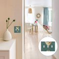 thumbnail image 7 of Yayeee Toggle Light Switch Wall Plate 2-Gang 4.56"x4.48" Decorative Outlet Cover, Beige Martini, 7 of 7