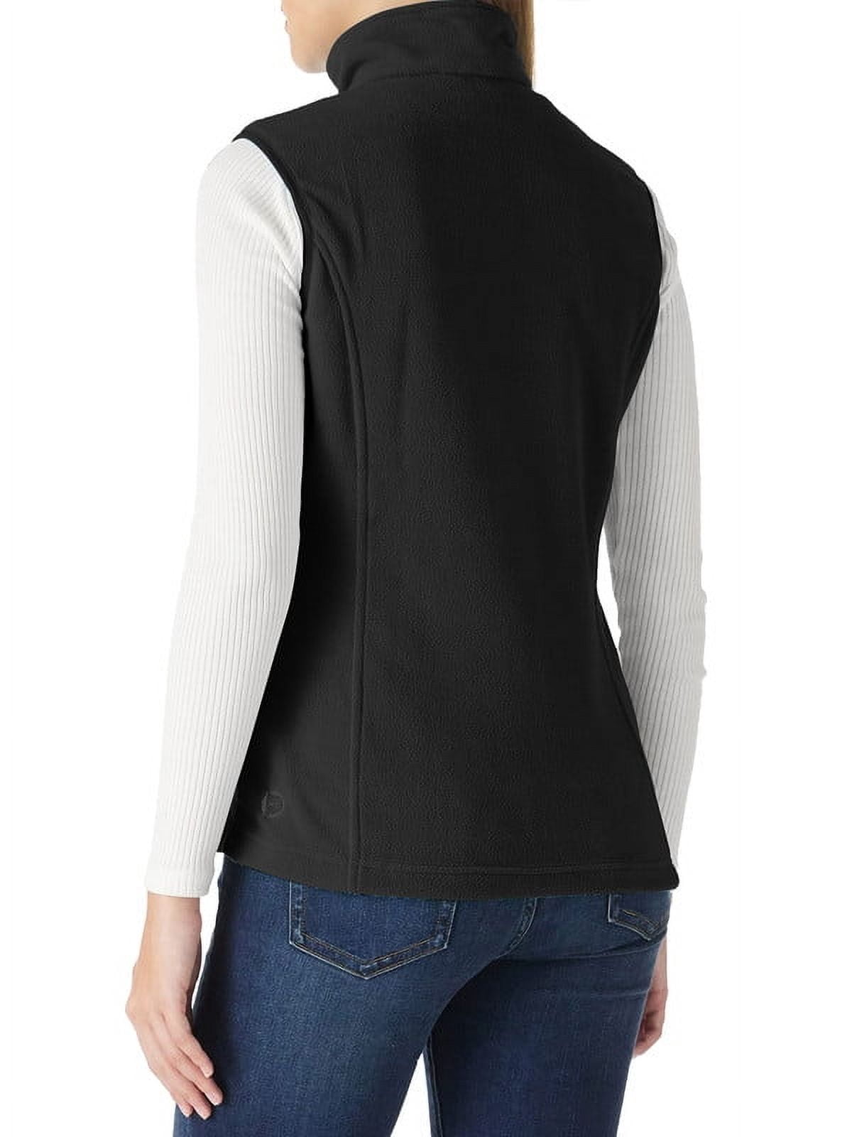 Off Road Ventures Womens Fleece Lined Vests Outerwear Lightweight Sleeveless Running Vest With Zipper Pockets