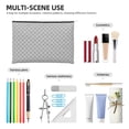 thumbnail image 4 of Cauagu Gray Plaid for Tyvek Makeup Bag,Reusable Travel Cosmetic Bag Women Organizer Toiletry Bag Birthday,Gifts for Women Girlfriend Mom Teacher 6.5’’*8.9’’, 4 of 7