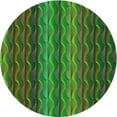 thumbnail image 1 of Ahgly Company Machine Washable Indoor Round Transitional Dark Lime Green Area Rugs, 5' Round, 1 of 7