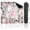 Color 2, variant on Mahjong Mat 31.5" x 31.5" seamless horizontal trees birches Black white Non-Slip Noise Reduction American Mahjong Tiles Table Cover for Dominoes Poker Card Board Games Gift