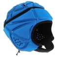 thumbnail image 2 of EeaseMX Casco a prueba de golpes, moderno y duradero, protector para portero de fútbol, hockey, rugby y patinaje sobre ruedas (azul, talla única), 2 of 7