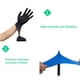 thumbnail image 3 of Soidarity Guantes de nitrilo impermeables para lavavajillas, multiusos, de PVC, para trabajo en jardín, 50 Uds., se mantienen secos y protegidos Cuerpo del baño azul METRO, 3 of 6