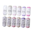 thumbnail image 2 of KLKCMS 12 Pieces Multi Color Thread Set Crafting Thread for Knitting Hand Stitching Pink and, 2 of 9