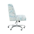 thumbnail image 3 of Linon Chaise de Bureau Rembourrée en Bois Draper Bleu, Ensemble de 1, 3 of 15
