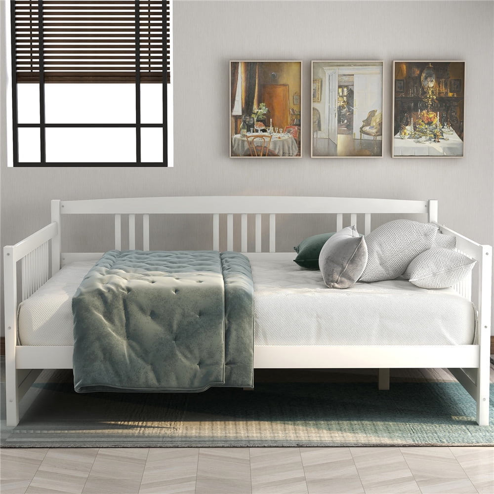Clearance!Full Size Daybed Frame, Heavy Duty Solid Wood Daybed Frame