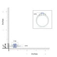 thumbnail image 4 of ANGARA Natural 1 ct Tanzanite and Diamond Three Stone Ring in 14K White Gold for Women (Size-7x5mm) | December Birthstone, Birthday, Anniversary, Jewelry Gift for Women | Natural Tanzanite Ring, 4 of 8