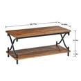 thumbnail image 4 of Taomika 3-piece Coffee Table Set with Shelf, Coffee Table with Set of 2 Nightstands, Brown Sets, 4 of 10