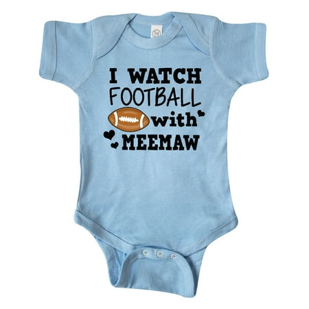 

Inktastic I Watch Football with My Meemaw Gift Baby Boy Bodysuit