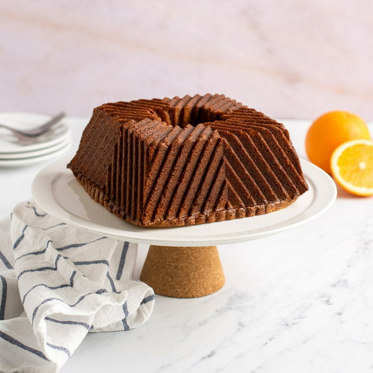 Nordic Ware, Bundt® Squared Pan, 10 cups, geometric design