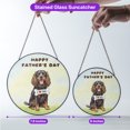 thumbnail image 5 of Cute Boykin Spaniel Loves Dad Happy Father's Day Stained Glass Suncatcher Dog Lover Window Hanging Sign Decor - 12008, 5 of 5