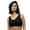 Black, variant on SoftStretch Padded V-Neck Bra - C16A10 (Ivory, XS/S)