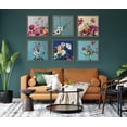 thumbnail image 6 of Kate and Laurel Sylvie Fitting Like They Do Framed Canvas Wall Art by Emma Daisy, 22x22 Gold, Simple Floral Botanical Wall Décor, 6 of 6