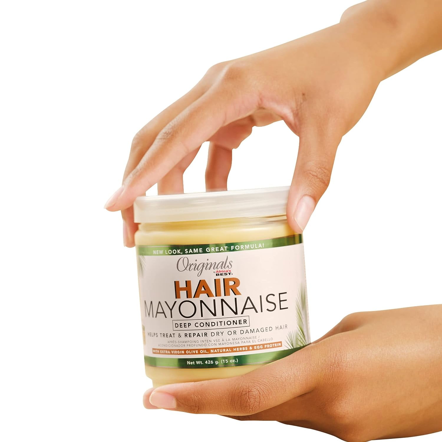 Africanbest Organic Olive Oil Hair Mayonnaise, 15 Oz.,Pack of 3