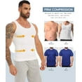 thumbnail image 4 of MANIFIQUE Gynecomastia Compression Shirts for Men, Tank Top Body Shaper, Fajas para Hombres, Slimming Undershirt, 4 of 7