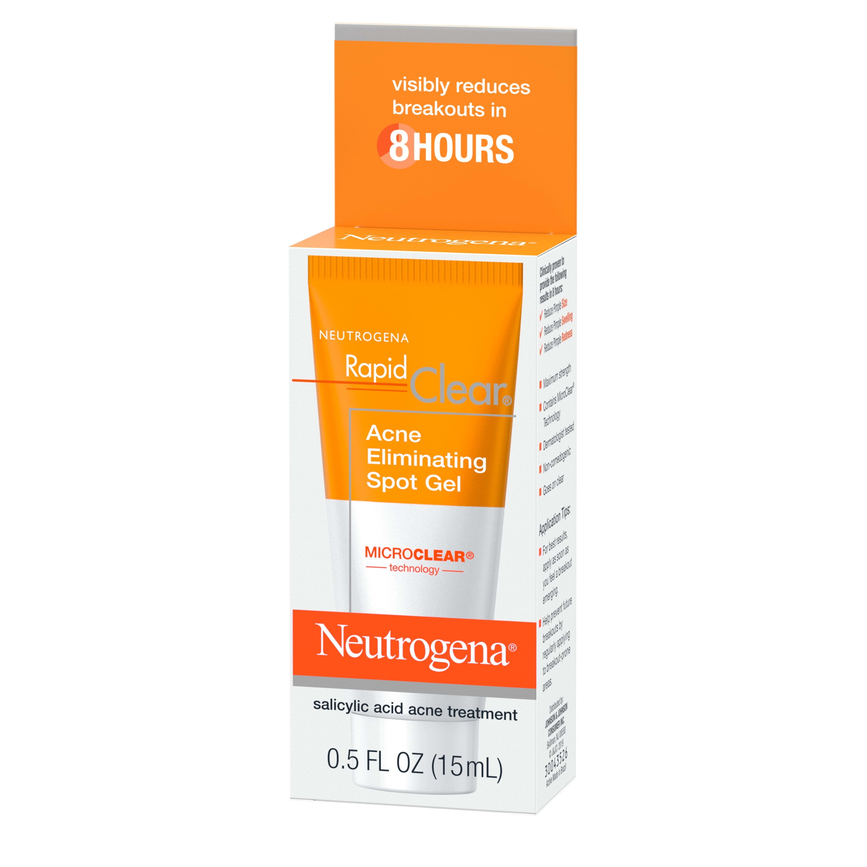 Zichtbaar Ondoorzichtig genezen Neutrogena Rapid Clear Acne Eliminating Spot Treatment Gel, 0.5 fl. oz -  Walmart.com