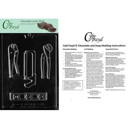 

Tools Chocolate Candy Mold with Exclusive Cybrtrayd Copyrighted Molding Instructions
