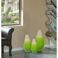 thumbnail image 5 of Contemporary Bamboo Floor Flower Vase Tear Drop Design for Dining, Living Room, Entryway Decoration, Green, 5 of 9