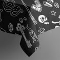thumbnail image 5 of Black Gothic Skull Cat Pattern Square Tablecloth,Waterproof Square Table Cover,Wipeable Spillproof Washable Table Cover for Home Kitchen Party Decor 60"x60"(152x152cm), 5 of 6