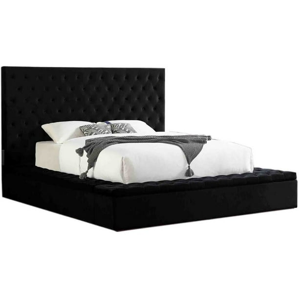 Best Master Furniture Cierra Fabric Platform California King Bed In Black Com Best Master Furniture Cierra Fabric, Best California King Bed Frame