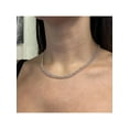 thumbnail image 6 of 8.43Cttw Round Cut Diamond Cuban Link Statement Necklace 14K Rose Gold 17.5 In, 6 of 7