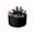 Black, variant on 360° Rotating Makeup Brush Organizer with Gold Feet, Partitioned Cosmetic Storage Holder, Desktop Vanity Spinner for Skincare Pens