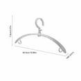 thumbnail image 3 of Usloyux Under $5 Clear Plastic Hangers with Slip Grooves, Heavy Duty Clothes Hangers, Sturdy and Compact Multi-Function Coat Hanging Rack, Durable Closet Hanger for Shirt, Coat and Dress, 3 of 9