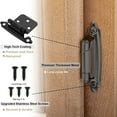 thumbnail image 4 of 40 Pcs Matte Black Cabinet Hinges Overlay Self Closing for Kitchen Cabinet Door, 4 of 6