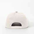 thumbnail image 4 of Unisex Two Tone Cotton Patchwork Hat,Suede Brim Flat Bill Trucker Baseball Cap, Adjustable Snapback Crown Cap,Blank Plain Crown Patchwork Hat for Running Hiking Fishing Travel Streetwear Skate Grey, 4 of 4