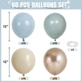 thumbnail image 2 of Globos HILAVO azul empolvado y dorado, 60 unidades, 30 cm, para decoración de fiestas, 2 of 9