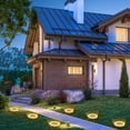 thumbnail image 5 of Paquete de 4 lámparas de pie solares LED, iluminación exterior impermeable Ip68 con 12 LED, ideal para caminos, jardines, terrazas, patios y césped, 5 of 5