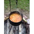 thumbnail image 2 of Cuisiland Potjie - Maceta de caldero de hierro fundido de 10 cuartos con tapa y 3 patas, olla de fog, 2 of 6