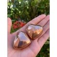thumbnail image 2 of Copper Gemstone Hearts, Polished Copper Puffy Hearts, Copper Palm Stone, Copper Heart (1 Heart）, 2 of 8
