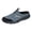 Light Gray, variant on Men's Backless Slip On Sneakers Walking Shoes Lightweight Close Toes Sandals with Arch Support Breathable Canvas Clogs Black Size 9