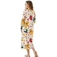thumbnail image 2 of Tutolipy Christmas Nightgowns for Women Biscuit Printed Sleepwear Full Length Loungewear Ho Ho Printed House Dress for Fall Winter, XL, 2 of 7