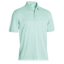 Monterey Club Men's Edgeline Texture Solid Golf Polo Shirt #1290