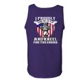 thumbnail image 3 of I Proudly Stand For The Flag Kneel For The Cross Front Back DT Adult Tank Top, 3 of 4