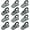 12pcs Gray, variant on Unbranded Chip Clips, Magnetic Bag Clips with Air Tight Seal for Food Storage, 12 Pieces (Gray)