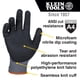 thumbnail image 2 of Guantes de trabajo Klein Tools 60587, resistentes a cortes, pequeños, 2 pares, 2 of 9