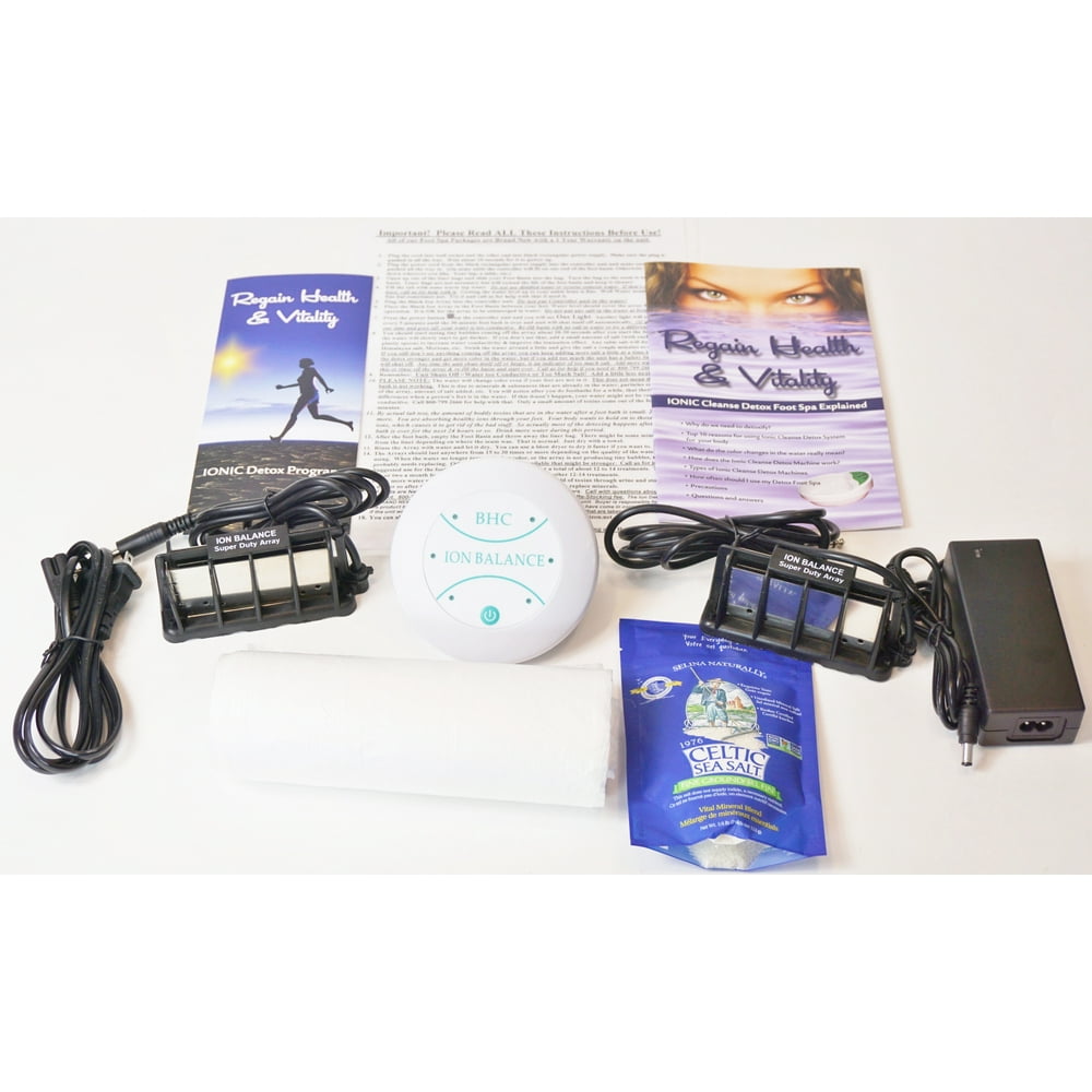 Ion Detox Ionic Detox Foot Bath Spa Chi Cleanse Unit for Home Use. With