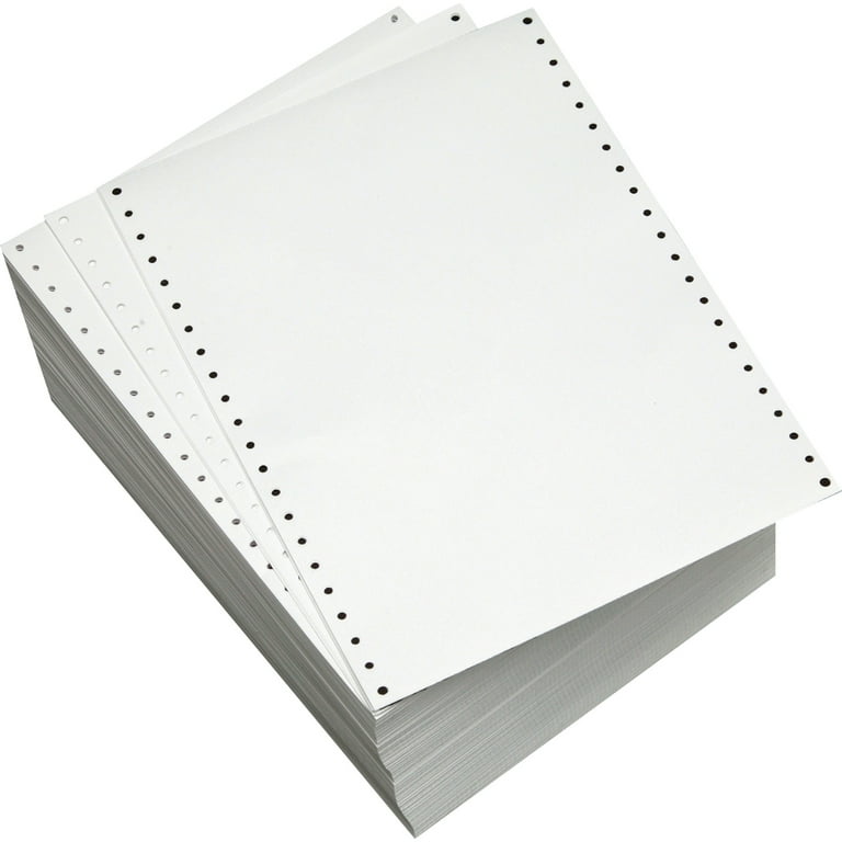 Sparco, SPR00408, Perforated Blank Computer Paper, 230 / Carton, White
